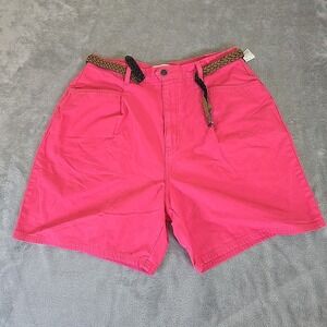 Cherokee Shorts Womens‎ 16 Pink Belted Casual Preppy Casual Normcore Grandmacore